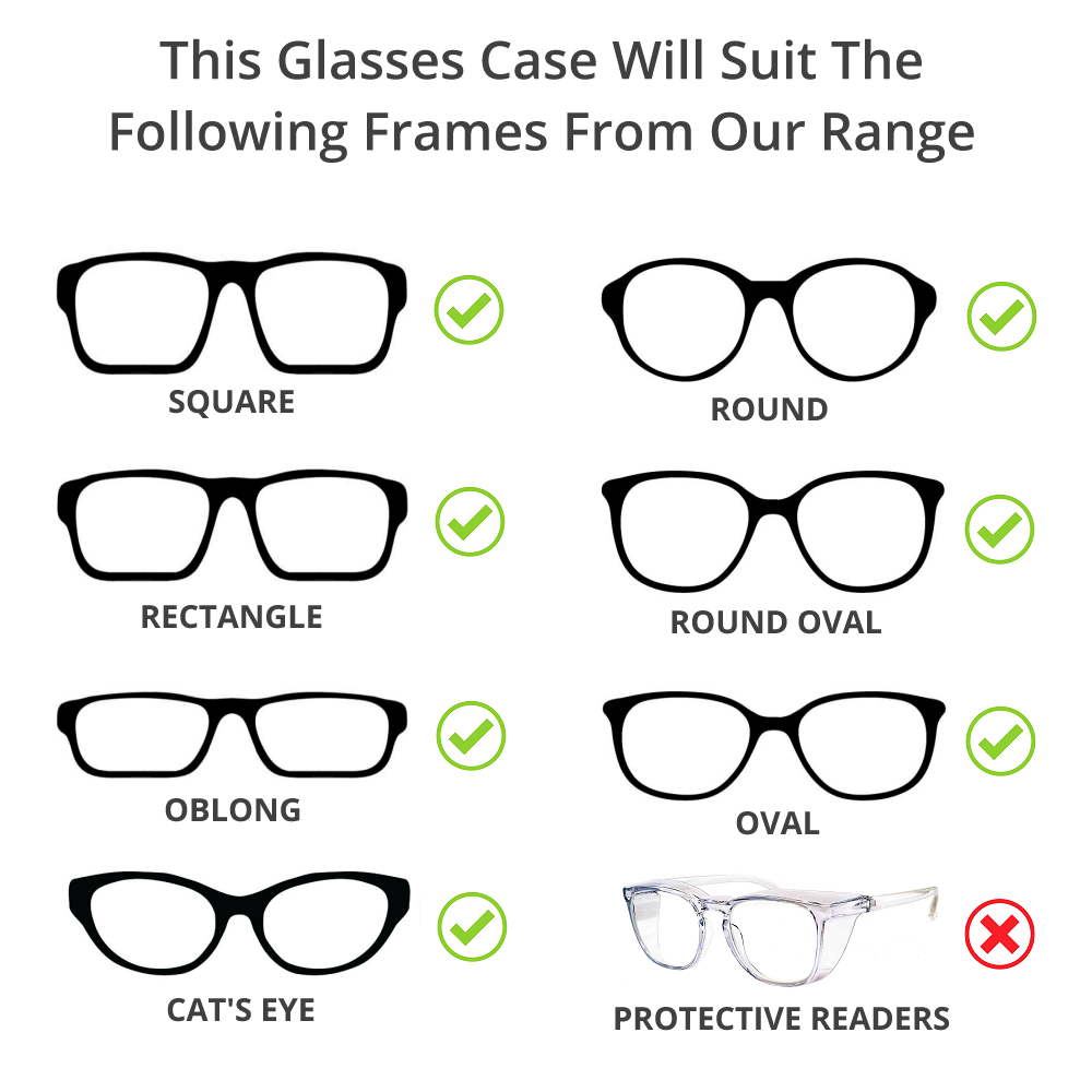 Traditional Leather Glasses Case (Brown)