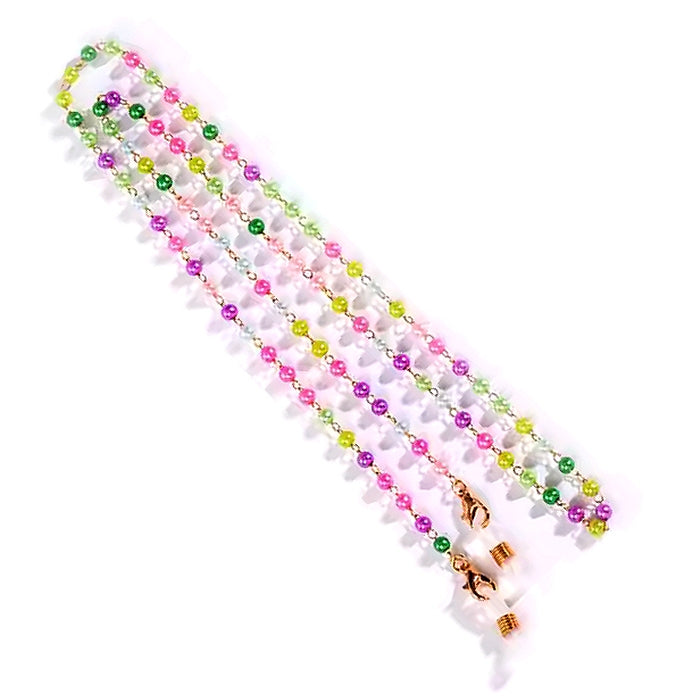 Colourful Pearl Reading Glasses Chain 68cm