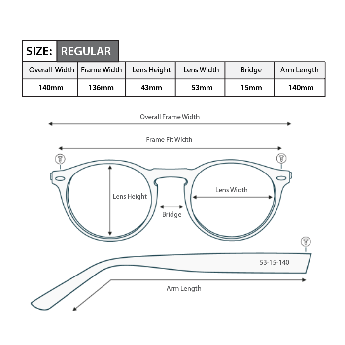 Square Magnified Reading Glasses R075