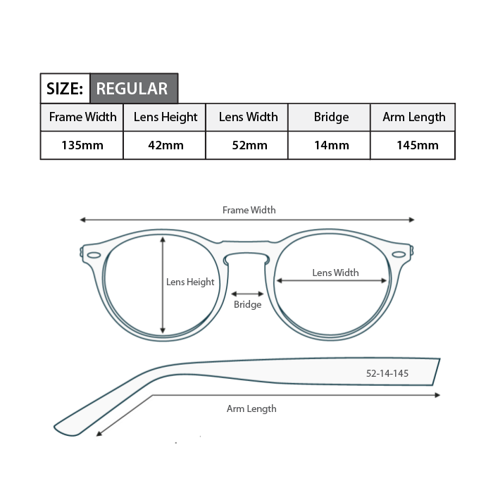 Round Oval Magnified Reading Glasses R095