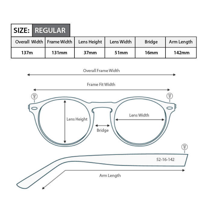Rectangle Magnifying Reading Glasses R098
