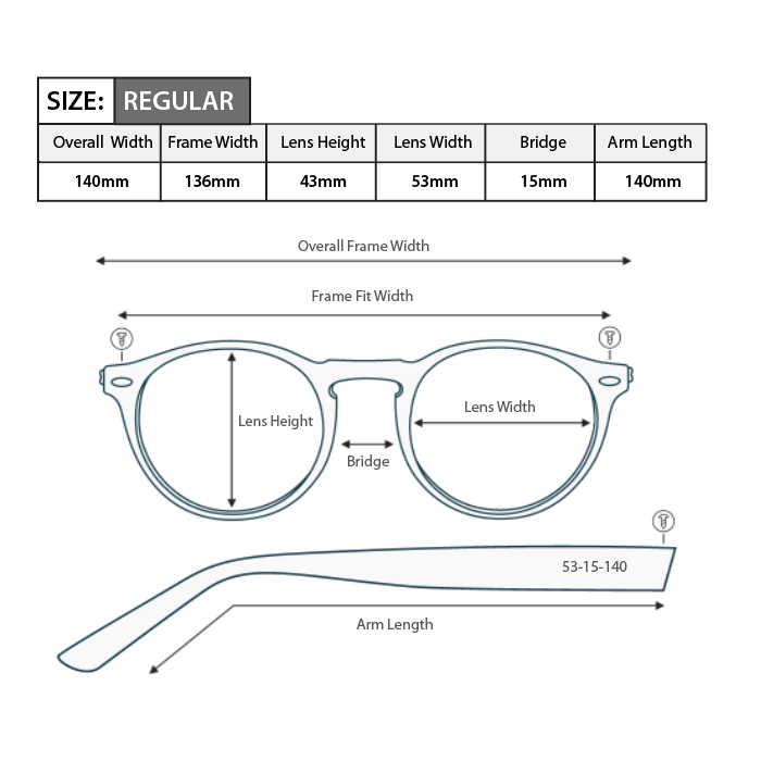 Square Magnified Reading Glasses R117