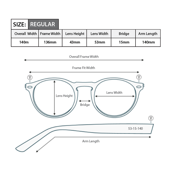 Magnifying Reading Sunglasses S011 (Clear)