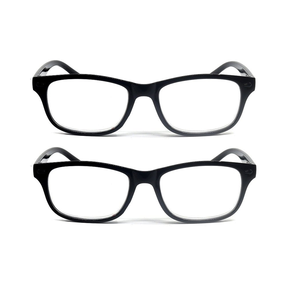Budget Reading Glasses 2 Pack - Black