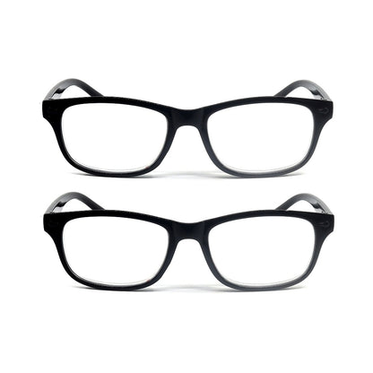 Budget Reading Glasses 2 Pack - Black