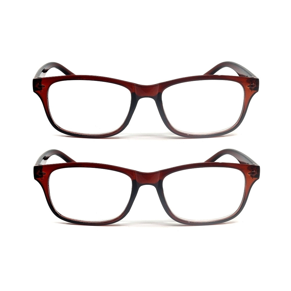 Budget Reading Glasses 2 Pack - Brown