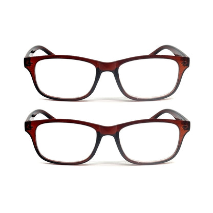 Budget Reading Glasses 2 Pack - Brown