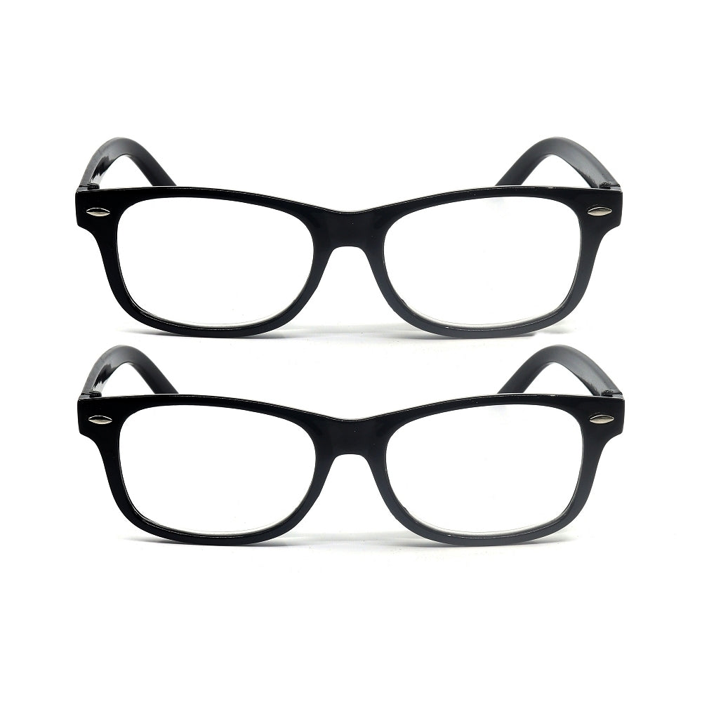 Budget Reading Glasses 2 Pack - Black