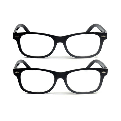 Budget Reading Glasses 2 Pack - Black