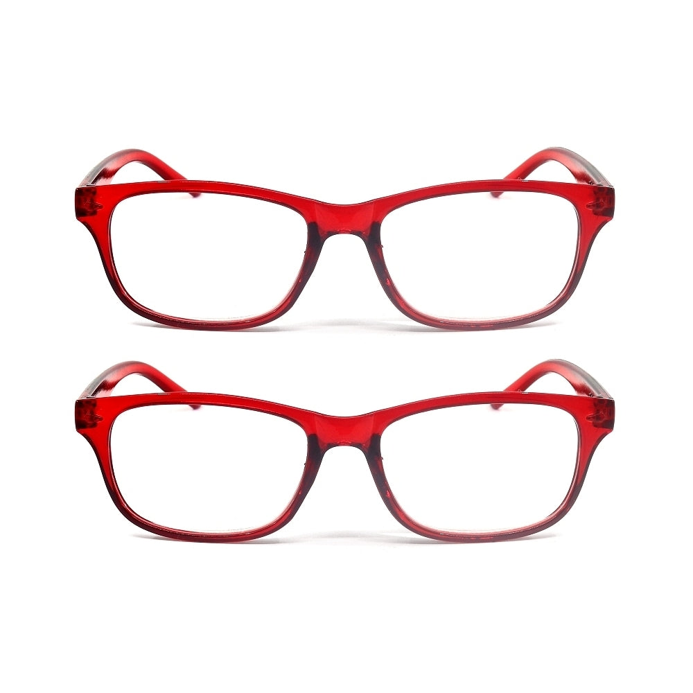 Budget Reading Glasses 2 Pack - Red