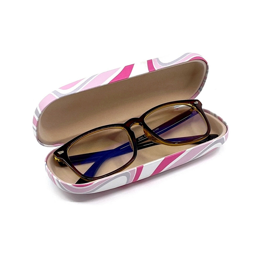 Pink Swirl Hard Shell Glasses Case – Blind As A Bat Reading Glasses