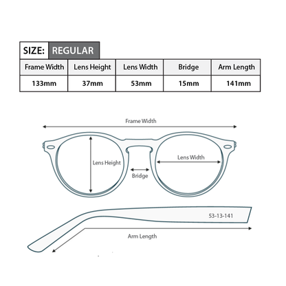 Rectangle Magnifying Reading Glasses R124