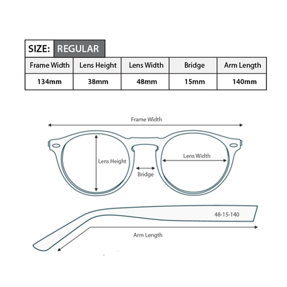 Round Oval Reading Glasses R118 (Matte Dark Blue)