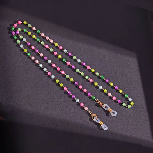 Colourful Pearl Reading Glasses Chain 68cm
