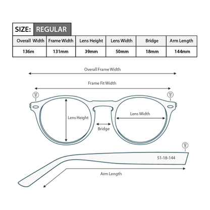 Rectangle Magnifying Reading Glasses R054