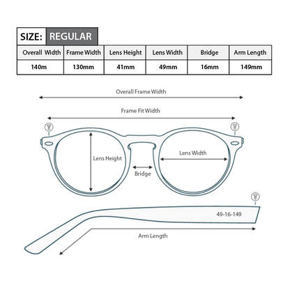 Magnifying Reading Sunglasses S029 (Blue)