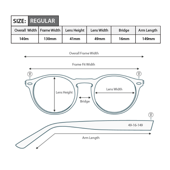 Magnifying Reading Sunglasses S030 (Brown)